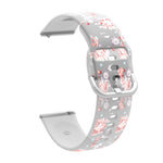 สายรัดนาฬิกาซิลิโคน TPU พิมพ์ลายใส สำหรับ Samsung Galaxy Watch4 ขนาด 20 มม. สำหรับ Huawei Watch GT 3 Pro ขนาด 22 มม.