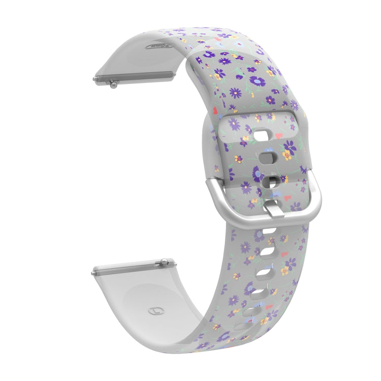 สายรัดนาฬิกาซิลิโคน TPU พิมพ์ลายใส สำหรับ Samsung Galaxy Watch4 ขนาด 20 มม. สำหรับ Huawei Watch GT 3 Pro ขนาด 22 มม.