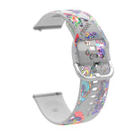 สายรัดนาฬิกาซิลิโคน TPU พิมพ์ลายใส สำหรับ Samsung Galaxy Watch4 ขนาด 20 มม. สำหรับ Huawei Watch GT 3 Pro ขนาด 22 มม.