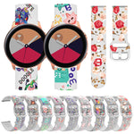สายรัดนาฬิกาซิลิโคน TPU พิมพ์ลายใส สำหรับ Samsung Galaxy Watch4 ขนาด 20 มม. สำหรับ Huawei Watch GT 3 Pro ขนาด 22 มม.
