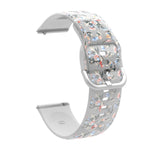 สายรัดนาฬิกาซิลิโคน TPU พิมพ์ลายใส สำหรับ Samsung Galaxy Watch4 ขนาด 20 มม. สำหรับ Huawei Watch GT 3 Pro ขนาด 22 มม.