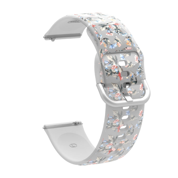 สายรัดนาฬิกาซิลิโคน TPU พิมพ์ลายใส สำหรับ Samsung Galaxy Watch4 ขนาด 20 มม. สำหรับ Huawei Watch GT 3 Pro ขนาด 22 มม.