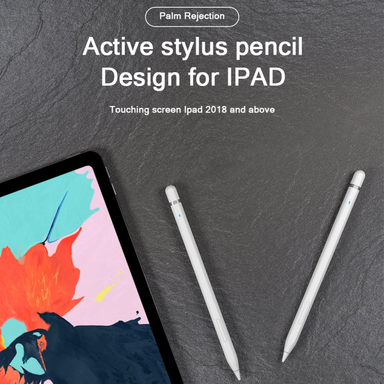 ปากกาสไตลัส JD50 แบบแอคทีฟพร้อมฟังก์ชันป้องกันฝ่ามือสำหรับ iPad รุ่นหลังปี 2018