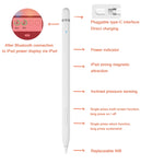 ปากกาสไตลัส JD50 แบบแอคทีฟพร้อมฟังก์ชันป้องกันฝ่ามือสำหรับ iPad รุ่นหลังปี 2018