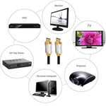 สายเคเบิล 2 เมตร HD 8K สำหรับ PS4, โปรเจคเตอร์ 4K2K 144Hz, โน้ตบุ๊ก, กล่องเซ็ตท็อป