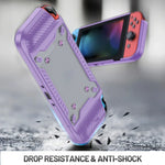 เคสป้องกันด้ามจับเกมแพด TPU+PC สำหรับ Switch OLED