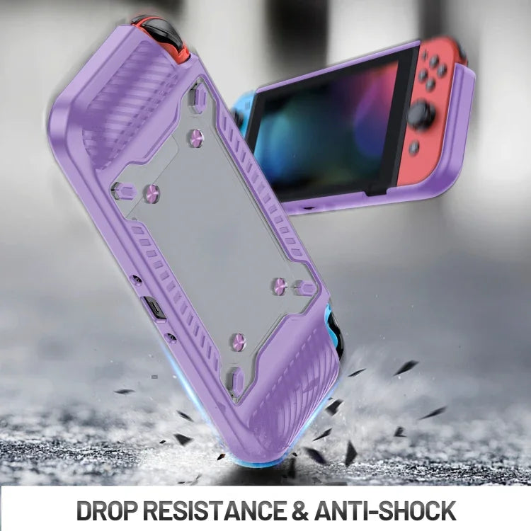 เคสป้องกันด้ามจับเกมแพด TPU+PC สำหรับ Switch OLED