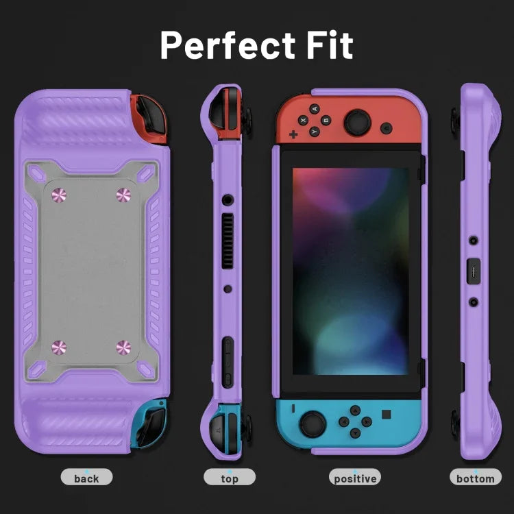 เคสป้องกันด้ามจับเกมแพด TPU+PC สำหรับ Switch OLED