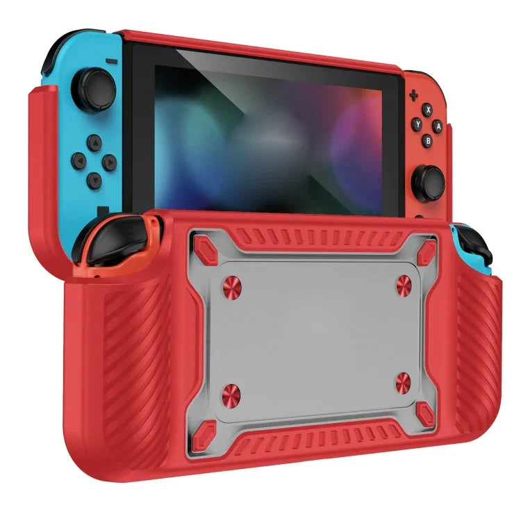 เคสป้องกันด้ามจับเกมแพด TPU+PC สำหรับ Switch OLED