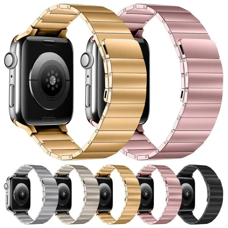 สายรัดนาฬิกาเหล็กแม่เหล็กสำหรับ Apple Watch Series, 7 41มม. / 6&SE&5&4 40มม. / 3&2&1 38มม., 7 45มม. / 6&SE&5&4 44มม. / 3&2&1 42มม.