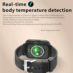 นาฬิกาอัจฉริยะ Q9 Pro GT2 หน้าจอ TFT HD 1.85 นิ้ว รองรับการวัดอุณหภูมิร่างกาย/การวัดอัตราการเต้นของหัวใจ