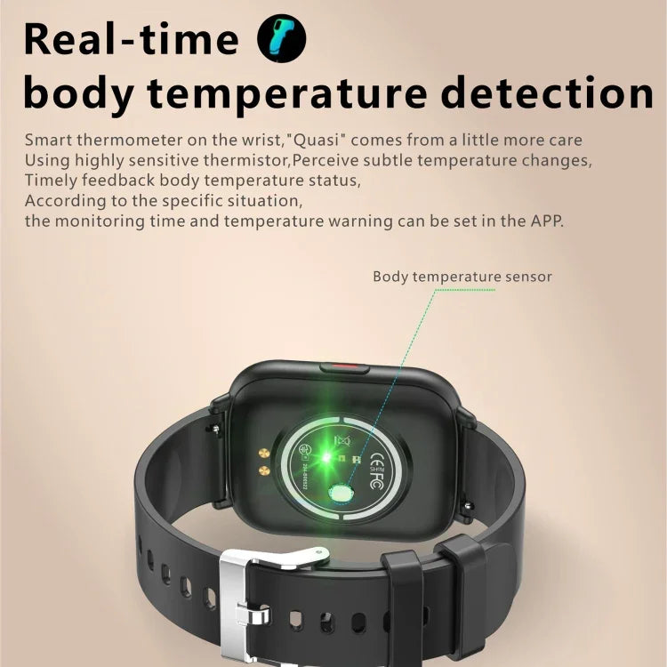 นาฬิกาอัจฉริยะ Q9 Pro GT2 หน้าจอ TFT HD 1.85 นิ้ว รองรับการวัดอุณหภูมิร่างกาย/การวัดอัตราการเต้นของหัวใจ