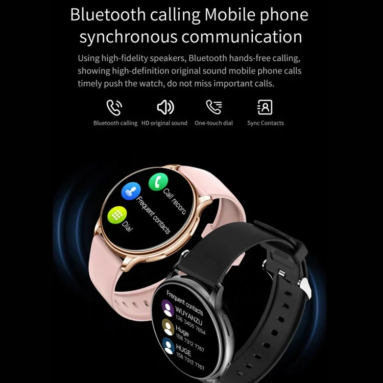 นาฬิกาอัจฉริยะ Y33 หน้าจอสี TFT 1.32 นิ้ว รองรับการโทร Bluetooth/การวัดความดันโลหิต