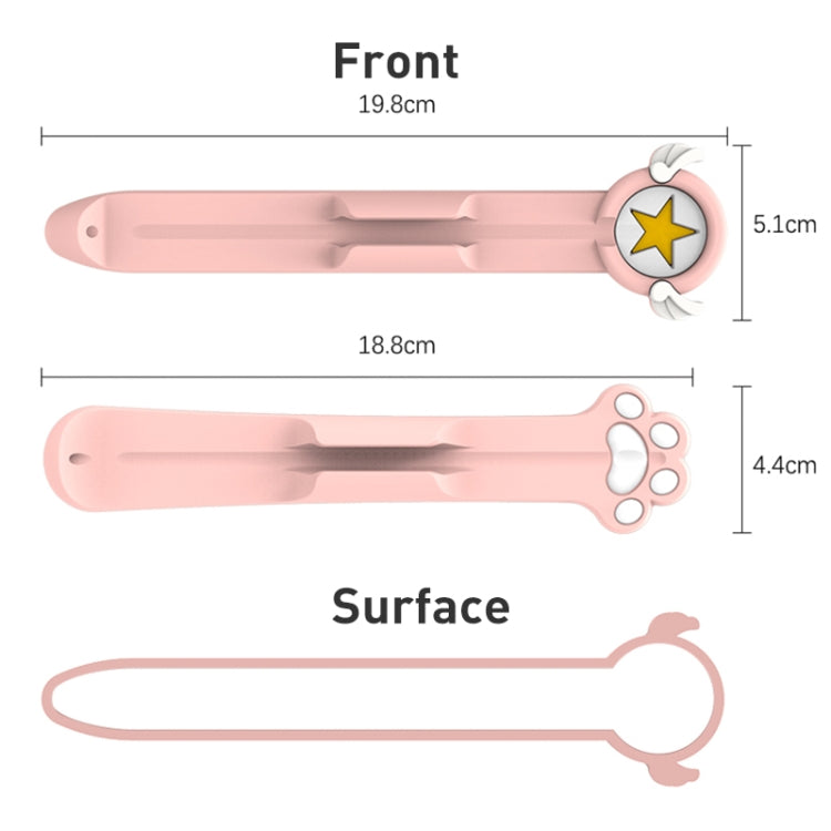 ที่เก็บปากกาสไตลัสซิลิโคนแม่เหล็กลายการ์ตูน, สำหรับ Apple Pencil 1/2