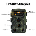 PR3000 2 Inch LCD Screen Infrared Night Vision Wildlife Hunting Trail Camera, PR3000