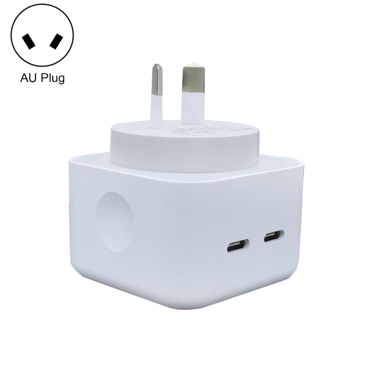 SDC-40W ที่ชาร์จ USB-C / Type-C คู่ PD สำหรับ iPhone / iPad Series, ปลั๊ก AU
