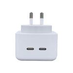 SDC-40W ที่ชาร์จ USB-C / Type-C คู่ PD สำหรับ iPhone / iPad Series, ปลั๊ก AU