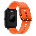 19mm Electroplating Buckle Silicone Watch Band, For ID205 / Willful SW021