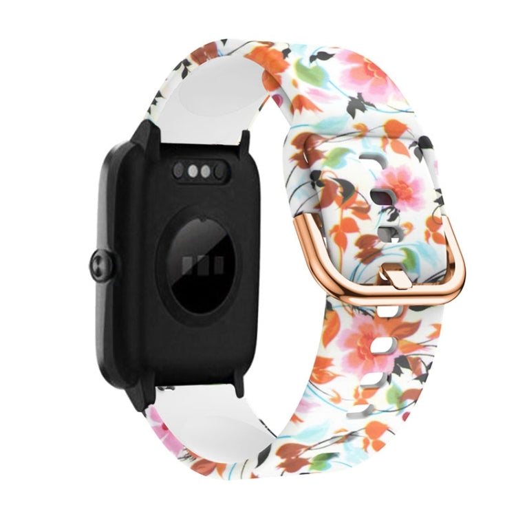 19mm Silicone Printing Watch Band, For ID205 / Willful SW021