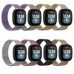 Milanese Magnetic Metal Weave Watchband, Large Size, For Fitbit  Versa 4 / 3（Large Size）, For Fitbit  Versa 4 / 3 （Large Size）, For Fitbit  Versa 4 / 3 (Large Size), For Fitbit  Versa 4 / 3 ,（Large Size）