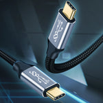 สายชาร์จและส่งข้อมูล USB-C / Type-C ชาย-ชาย ความเร็ว 10Gbps, ความยาว 50ซม., 1ม., 1.5ม., 2ม.