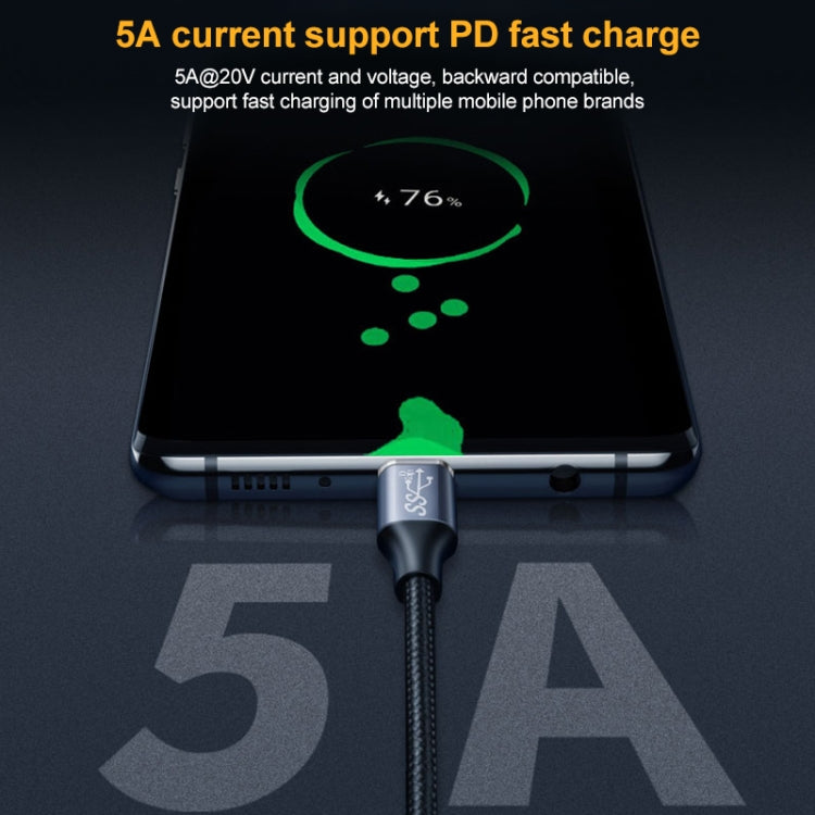 สายชาร์จและส่งข้อมูล USB-C / Type-C ชาย-ชาย ความเร็ว 10Gbps, ความยาว 50ซม., 1ม., 1.5ม., 2ม.