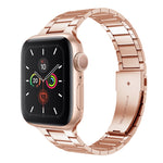 สายรัดนาฬิกาเหล็กกล้าไร้สนิมขนาดเอวเล็กสำหรับ Apple Watch Series, 7 41มม. / 6&SE&5&4 40มม. / 3&2&1 38มม., 7 45มม. / 6&SE&5&4 44มม. / 3&2&1 42มม.