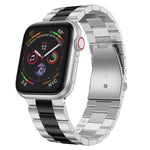 สายรัดนาฬิกาเหล็กกล้าไร้สนิมขนาดเอวเล็กสำหรับ Apple Watch Series, 7 41มม. / 6&SE&5&4 40มม. / 3&2&1 38มม., 7 45มม. / 6&SE&5&4 44มม. / 3&2&1 42มม.