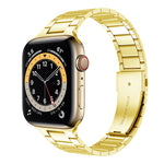 สายรัดนาฬิกาเหล็กกล้าไร้สนิมขนาดเอวเล็กสำหรับ Apple Watch Series, 7 41มม. / 6&SE&5&4 40มม. / 3&2&1 38มม., 7 45มม. / 6&SE&5&4 44มม. / 3&2&1 42มม.
