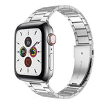 สายรัดนาฬิกาเหล็กกล้าไร้สนิมขนาดเอวเล็กสำหรับ Apple Watch Series, 7 41มม. / 6&SE&5&4 40มม. / 3&2&1 38มม., 7 45มม. / 6&SE&5&4 44มม. / 3&2&1 42มม.