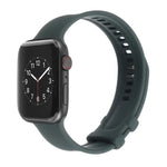 Square Buckle Silicone Watch Band For Apple Watch Series, 7 41mm / 6&SE&5&4 40mm / 3&2&1 38mm, 7 45mm / 6&SE&5&4 44mm / 3&2&1 42mm