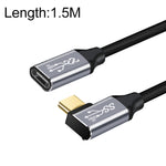 สายต่อขยายชาร์จและส่งข้อมูล USB-C / Type-C หญิง-ชาย แบบข้อศอก ความเร็ว 10Gbps, ความยาว 1.5ม., 2ม., 3ม.