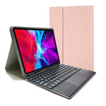 เคสหนัง TPU พร้อมคีย์บอร์ดบลูทูธแบบสัมผัสถอดแยกได้ พลิกแนวนอนสำหรับ iPad Pro 11 2020 / 2018 พร้อมที่วางและช่องใส่ปากกา, RK11C