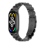 MIJOBS Plus Seven-bead Metal Stainless Steel Watch Band, For Xiaomi Mi Band 7 / 7 NFC