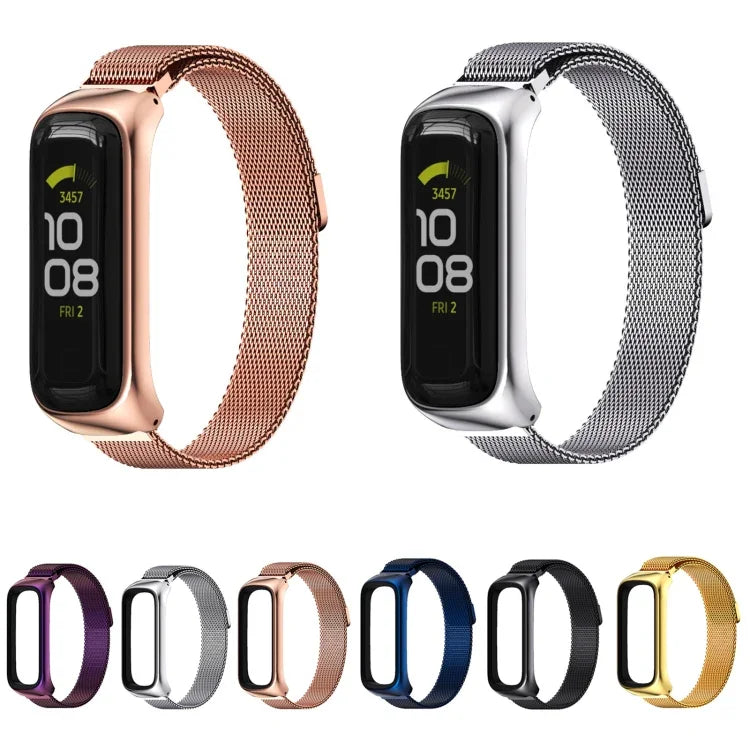 สายรัดนาฬิกาเหล็กสแตนเลสแม่เหล็ก Milan MIJOBS สำหรับ Samsung Galaxy Fit 2