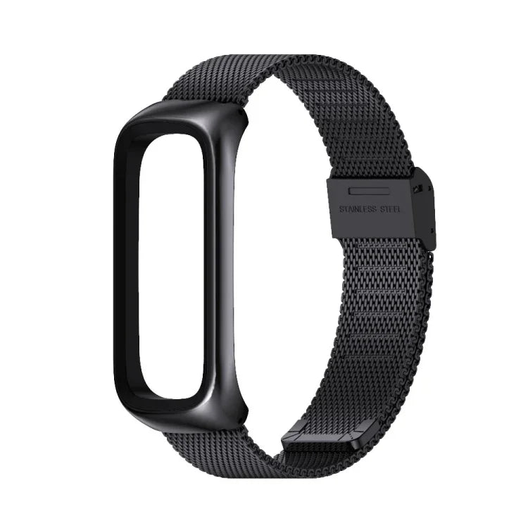 สายรัดนาฬิกาเหล็กสแตนเลสหัวเข็มขัด Milan MIJOBS สำหรับ Samsung Galaxy Fit 2