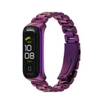 สายรัดนาฬิกาเหล็กสแตนเลส MIJOBS แบบสามเม็ด สำหรับ Samsung Galaxy Fit 2