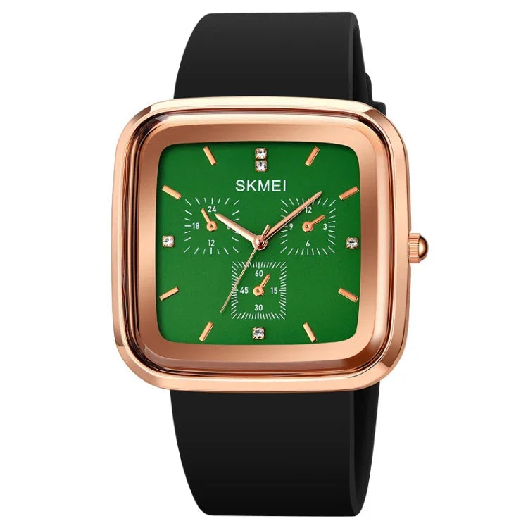 นาฬิกาควอตซ์กันน้ำ SKMEI 1902 สายซิลิโคนพร้อมหัวเข็มขัดสแตนเลส