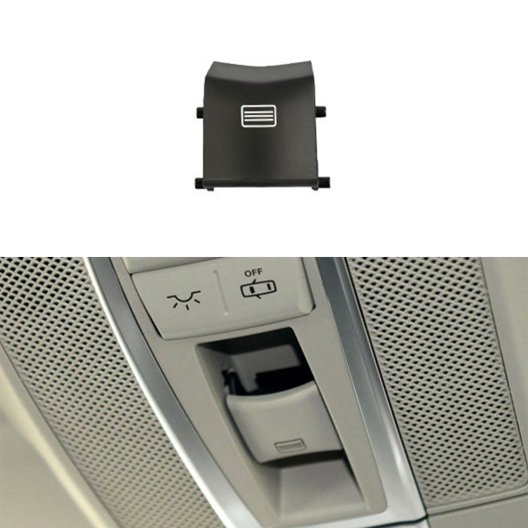 Car Dome Light Button Sunroof Window Switch Button for Mercedes-Benz W166 / W292 2012-, Left Driving, Flat, Convex