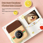 กล้องถ่ายภาพทันทีสำหรับเด็ก CP08 หน้าจอ IPS HD 2.4 นิ้ว ไม่มีการ์ดความจำ, 16G, 32G