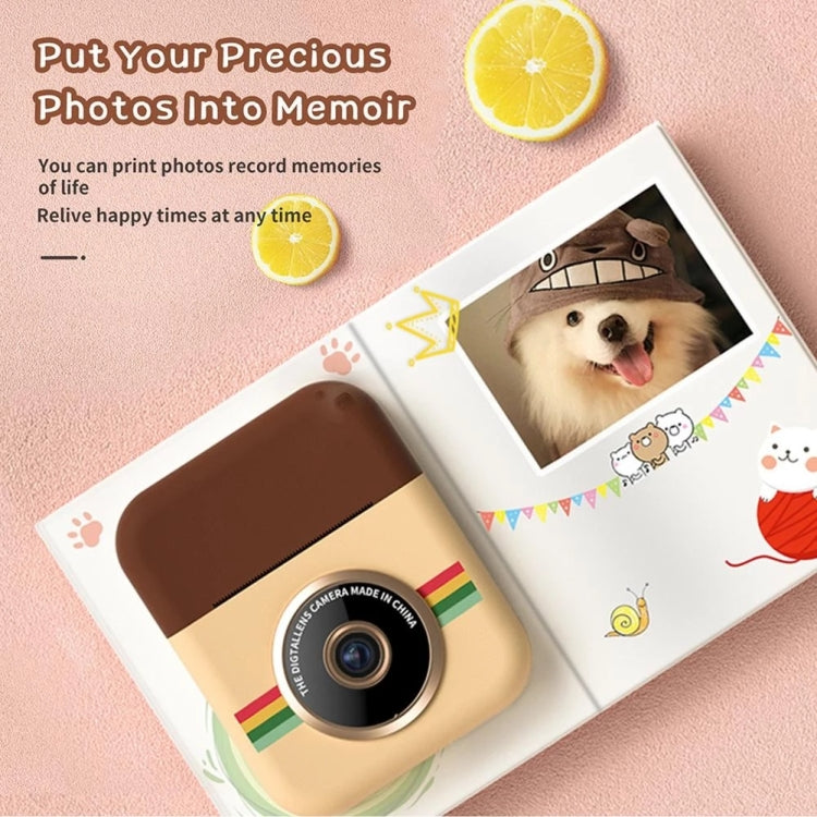 กล้องถ่ายภาพทันทีสำหรับเด็ก CP08 หน้าจอ IPS HD 2.4 นิ้ว ไม่มีการ์ดความจำ, 16G, 32G