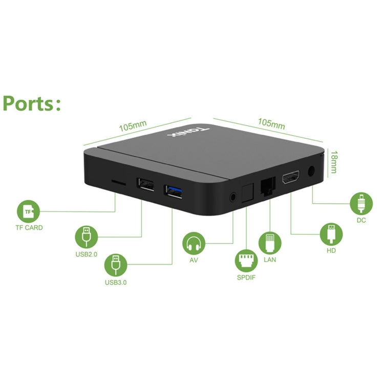 กล่องรับสัญญาณสมาร์ททีวี Tanix W2 Amlogic S905 Quad Core, 2G+16G, 2G+16G พร้อม Dual Wifi/BT, 4G+32G พร้อม Dual Wifi/BT, 4G+64G พร้อม Dual Wifi/BT