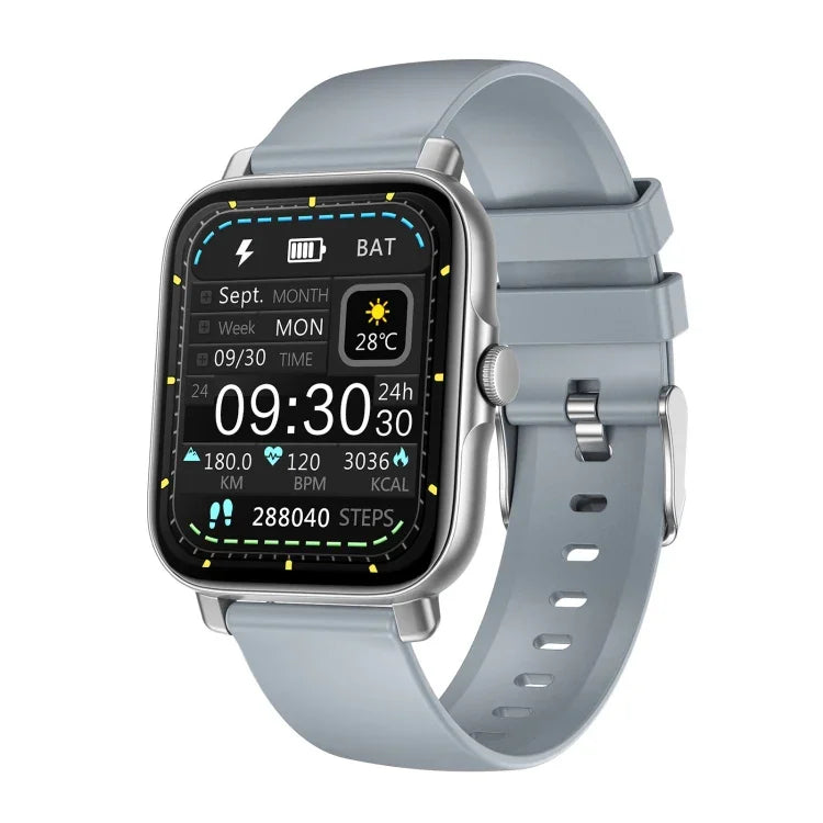 นาฬิกาอัจฉริยะหน้าจอ TFT ขนาด 1.69 นิ้ว รุ่น GT30 สาย TPU กันน้ำ IP67 รองรับการโทร Bluetooth / โหมดกีฬาหลายแบบ, สาย TPU