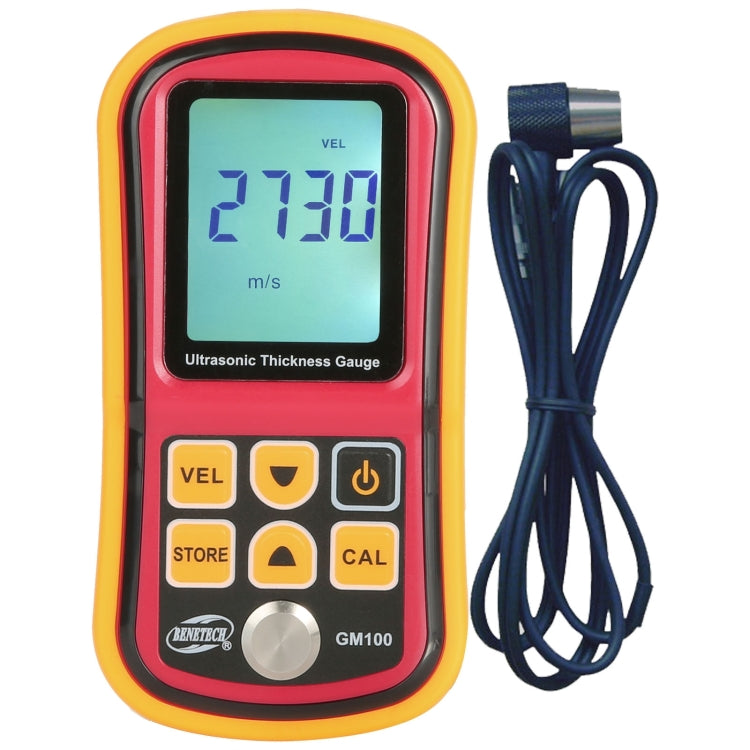 เครื่องวัดความหนาอัลตราโซนิก BENETECH GM-100, วัดความเร็ว 1.2~225 มม., รุ่นกล่องอลูมิเนียม GM-100