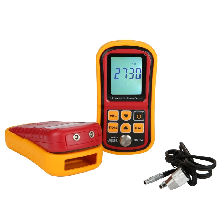 เครื่องวัดความหนาอัลตราโซนิก BENETECH GM-100, วัดความเร็ว 1.2~225 มม., รุ่นกล่องอลูมิเนียม GM-100
