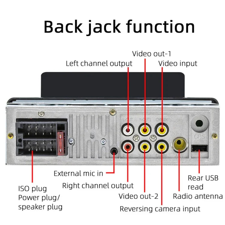 เครื่องเล่น MP5 บลูทูธ 5.1 ขนาด 5 นิ้ว สำหรับรถยนต์ รองรับการเชื่อมต่อโทรศัพท์แบบมิเรอร์ลิงค์ / ควบคุมพวงมาลัย, SWM-160C