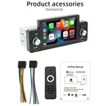 เครื่องเล่น MP5 บลูทูธ 5.1 ขนาด 5 นิ้ว สำหรับรถยนต์ รองรับการเชื่อมต่อโทรศัพท์แบบมิเรอร์ลิงค์ / ควบคุมพวงมาลัย, SWM-160C