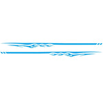 2 PCS/Set D-280 Flame Streak Pattern Car Modified Decorative Sticker, D-280
