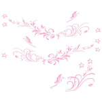 D-462 Butterfly Loves Flowers Pattern Car Modified Decorative Sticker, D-462