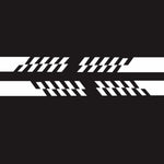 2 PCS/Set D-487 Stripe Pattern Car Modified Decorative Sticker, D-487